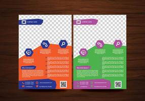 Vector Broschüre Flyer Design Layout-Vorlage im A4-Format