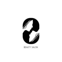 Beauty-Frisur-Logo-Vektor vektor
