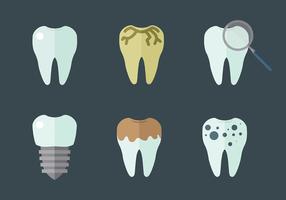Kostenlose Zahn Icons Vektor