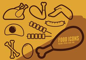 Game Day Food Icons vektor