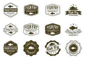 Fish Fry Badge vektor