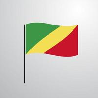 flagge der republik kongo vektor