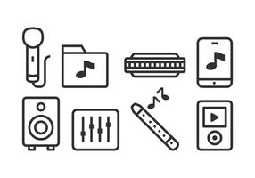 Free Music Icons vektor