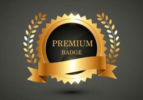 Vektor Premium-Qualität goldenes Etikett