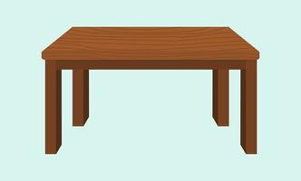 Vektor Holztischplatte auf isolierten Hintergrund Tische Möbel aus Holz, Innenschreibtische aus Holz