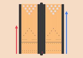 Bowling Lane Vector Illustration