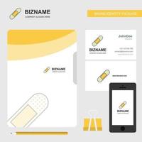 Gips-Business-Logo-Datei-Cover-Visitenkarte und mobile App-Design-Vektor-Illustration vektor