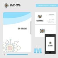 Gear Eye Business Logo File Cover Visitenkarte und Design-Vektorillustration für mobile Apps vektor