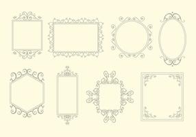 Scrollwork ramar element vector