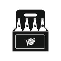 förpackning med öl ikon vektor