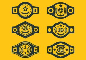 Fri Championship Belt Ikoner vektor