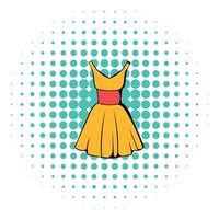 klänning ikon, serier stil vektor