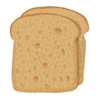 geschnittenes Brot-Symbol, Cartoon-Stil vektor