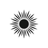 Sol ikon, enkel stil vektor