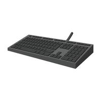 svart tangentbord tecknad serie ikon vektor