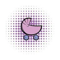 Kinderwagen-Comics-Symbol vektor