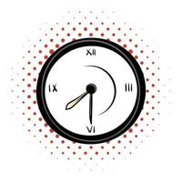 Uhr-Comic-Symbol vektor