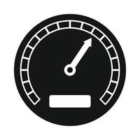 Tachometer-Symbol im einfachen Stil vektor