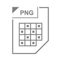 png-Dateisymbol, Cartoon-Stil vektor