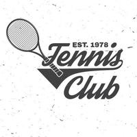 Tennisverein. Vektor-Illustration. vektor