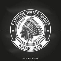 Kajak-Club. Vektor-Illustration. vektor