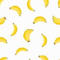 Vektor Musterdesign mit Bananen. endlose illustration mit tropischen gelben früchten.