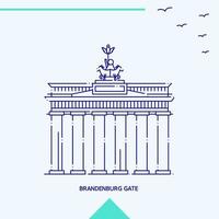 Brandenburger Tor Skyline-Vektor-Illustration vektor