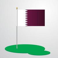 qatar flagga Pol vektor