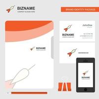 dart business logo file cover visitenkarte und mobile app design vektorillustration vektor