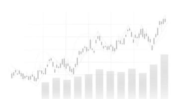 Konzept der Wirtschaftssituation. Finanzgeschäftsstatistiken mit Candlestick-Chart zeigen Aktienmarkt vektor