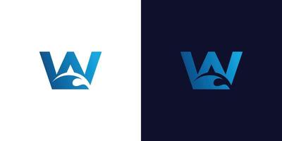 modern och unik Vinka logotyp design 4 vektor