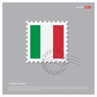 Designvektor der italienischen Flagge vektor