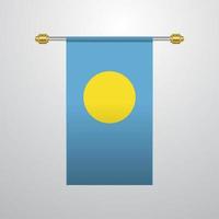 palau hängande flagga vektor