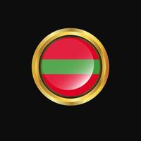 transnistria flagga gyllene knapp vektor