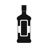 eine Flasche Alkohol und ein Glassymbol vektor