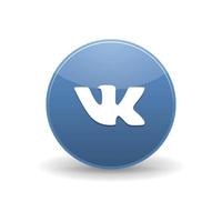 vk-Symbol, einfacher Stil vektor
