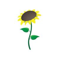 Sonnenblumen-Symbol, Cartoon-Stil vektor