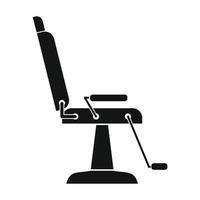 Sessel Friseur schwarz einfaches Symbol vektor