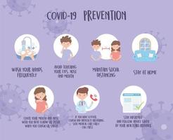 Coronavirus Prävention Info Banner vektor