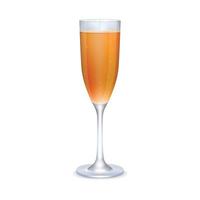 Glas Orangencocktail vektor