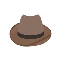 cowboy hatt isometrisk 3d ikon vektor