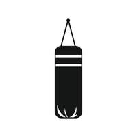 stansning väska för boxning ikon, enkel stil vektor