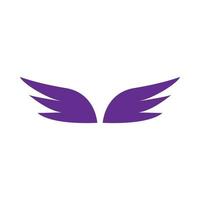 Ein Paar violette Flügel-Ikone, einfacher Stil vektor