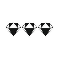 Symbol mit drei Diamanten vektor