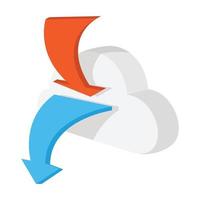 SEO-Cloud-Cartoon-Symbol vektor