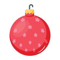 en anpassningsbar platt ikon av jul struntsak vektor