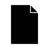 Abbildung des Symbols für Papierglyphen. geeignet für leeres Dokumentsymbol. Symbol für das Dokument. einfaches Vektordesign editierbar. pixelgenau bei 32 x 32 vektor