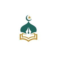 Vektor-Icon-Design der islamischen Schule vektor