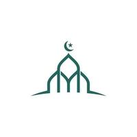 islamic skola vektor ikon design