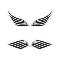 Flügel-Konzept-Symbol-Vorlage-Vektor-Illustration vektor